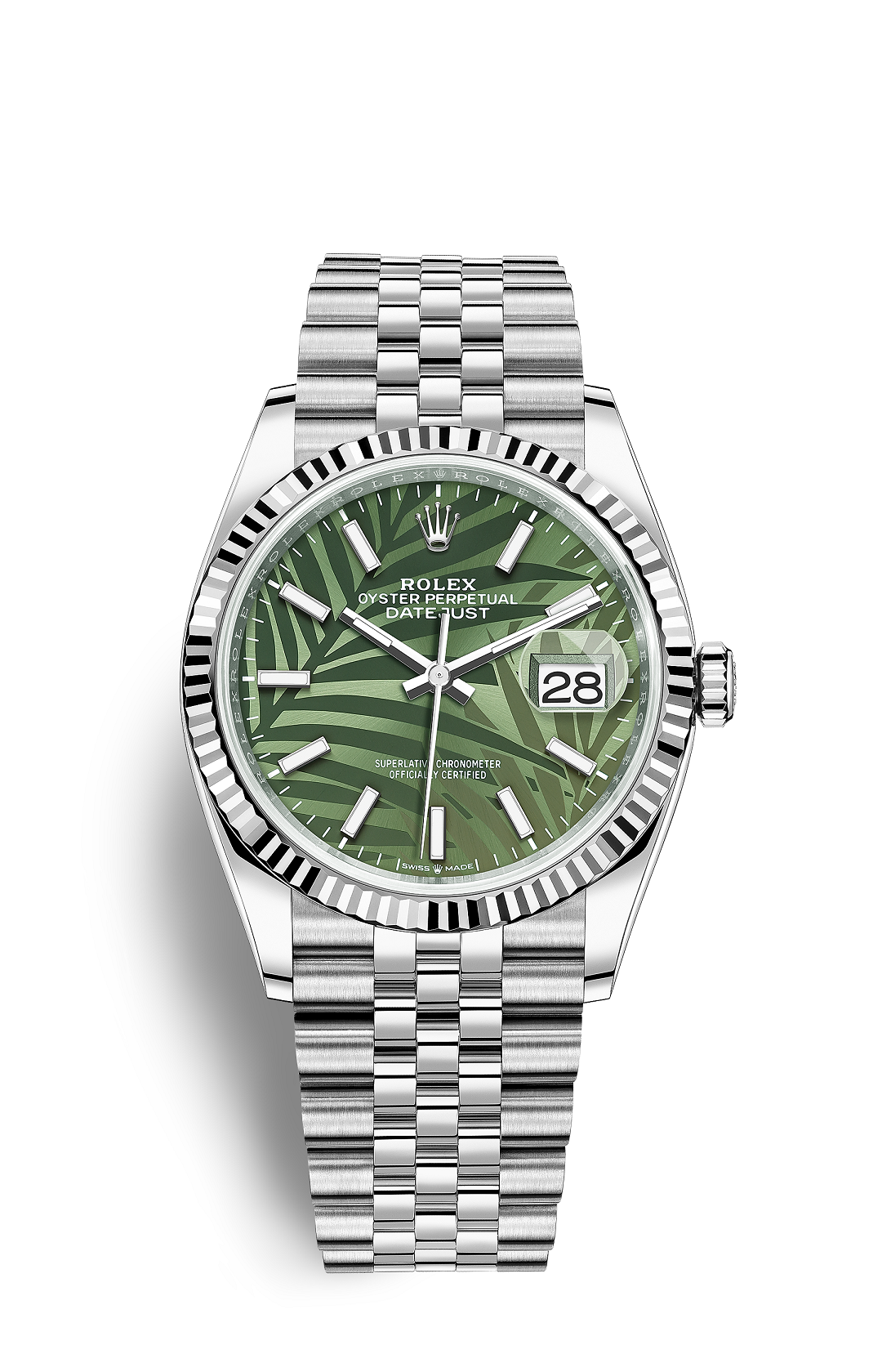 Unisex Watch Green Dial Steel - 36mm