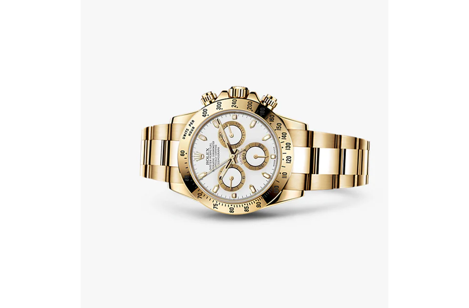 Luxury Watches Gold White Dial 40mm