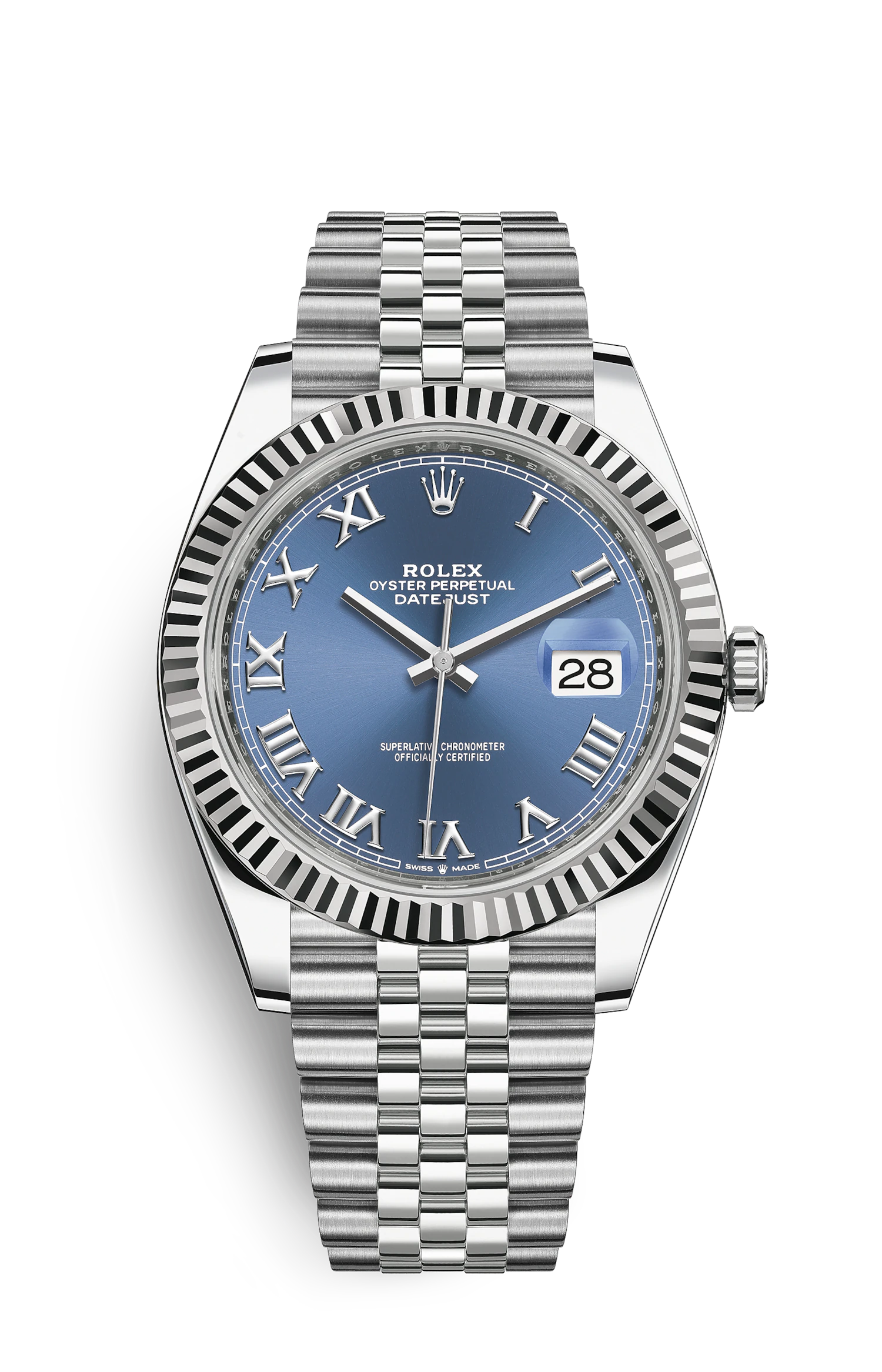 DATE-Steel and white gold-41mm Watch