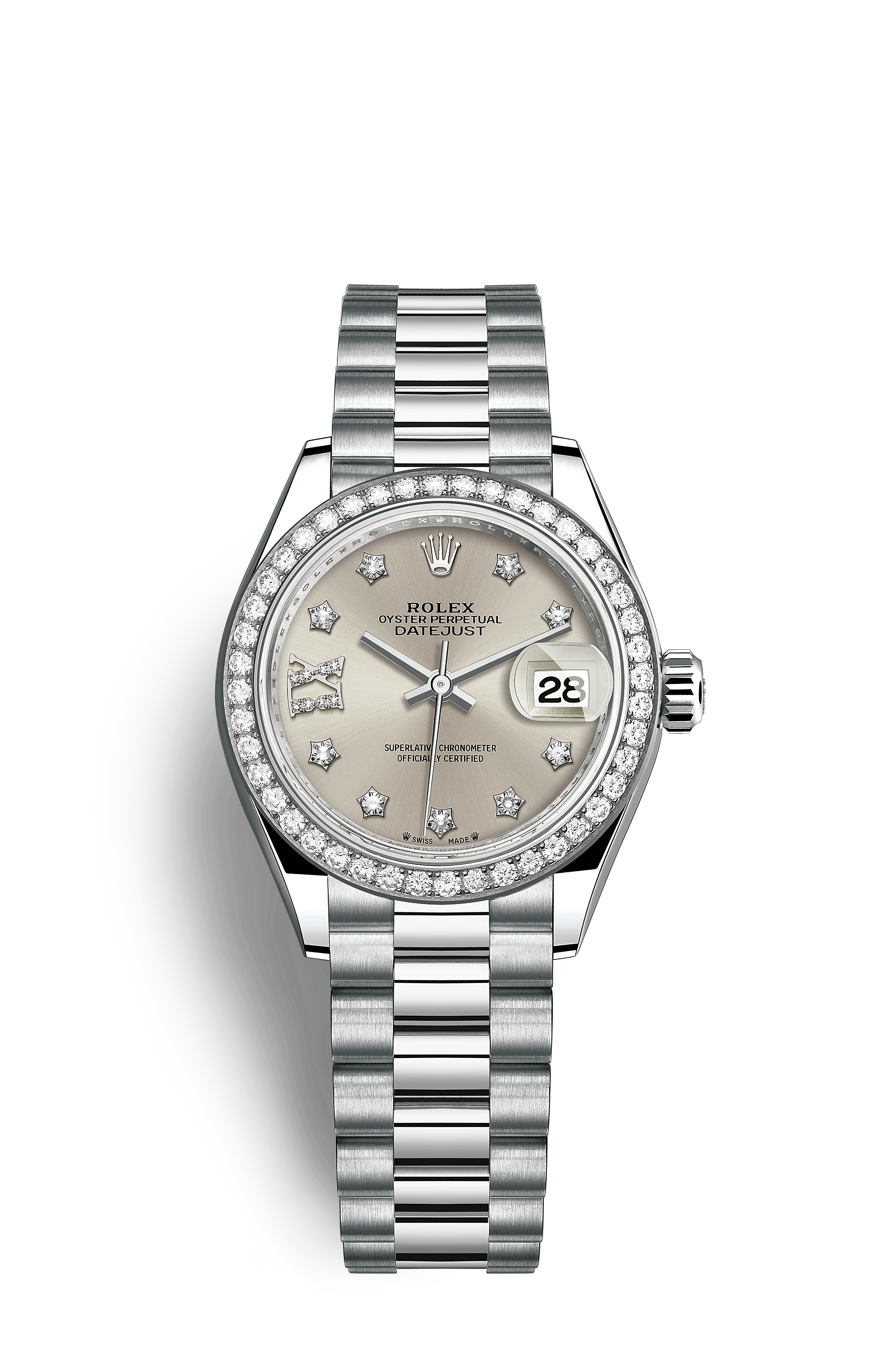 LADY-DATE-white gold and diamonds-28mm Watch