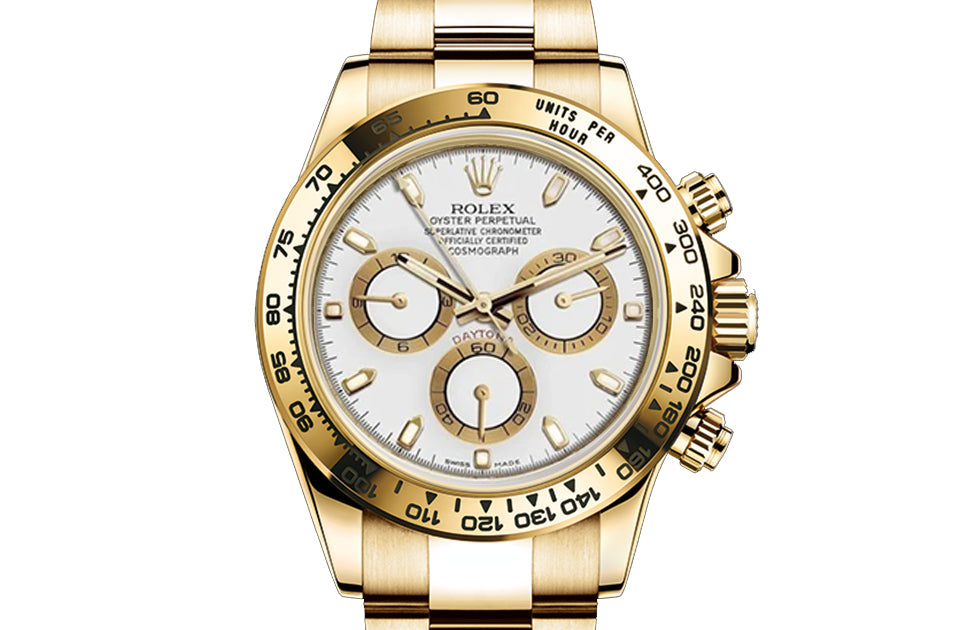 Luxury Watches Gold White Dial 40mm