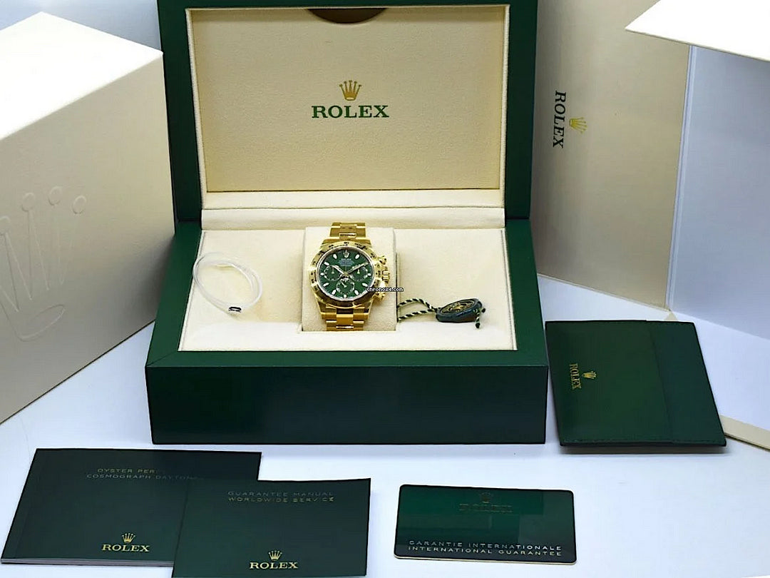 Luxury Watches Gold Green Dial 40mm