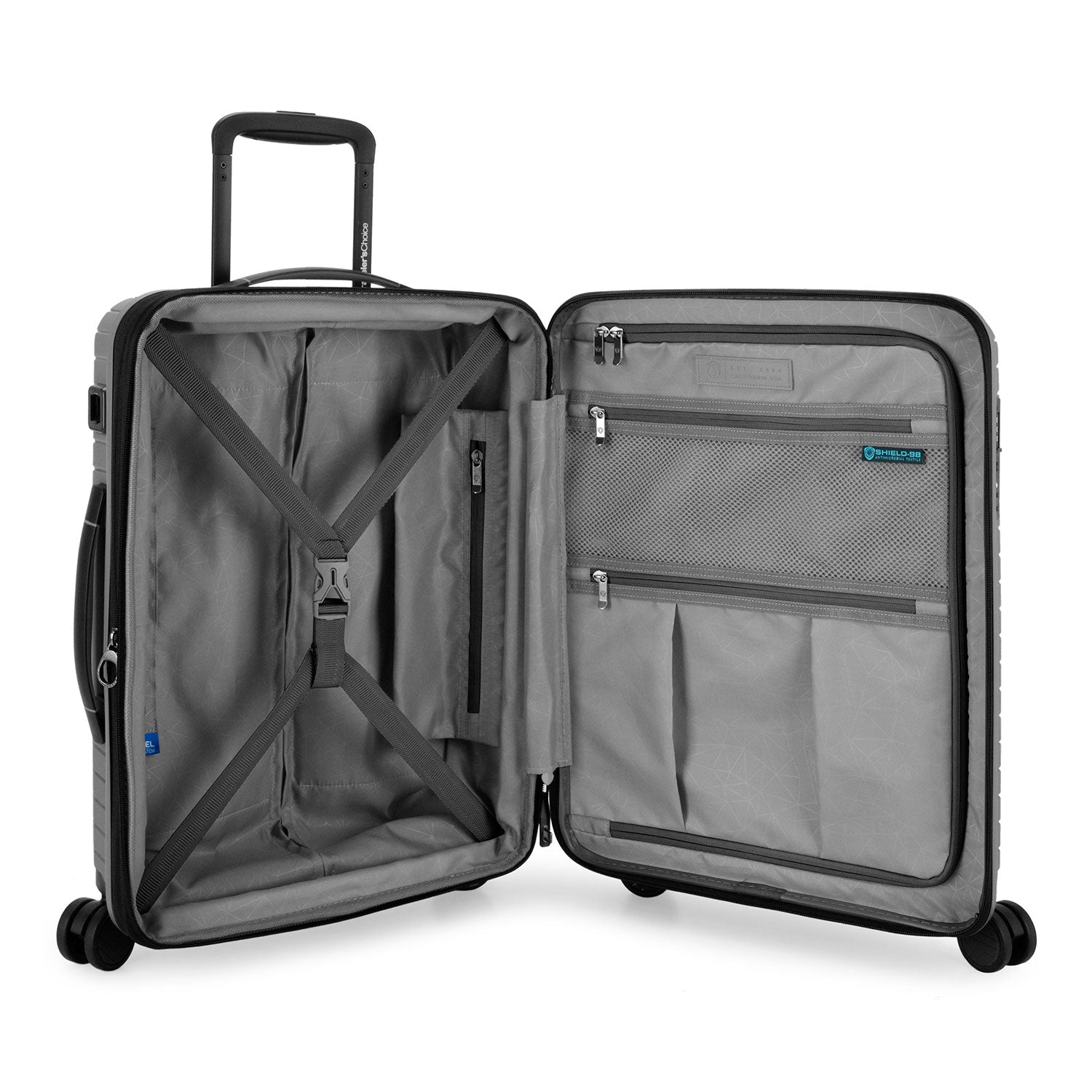 Vale 3 Piece Set Luggage Suitcase w/ Built In USB Port in Carry On