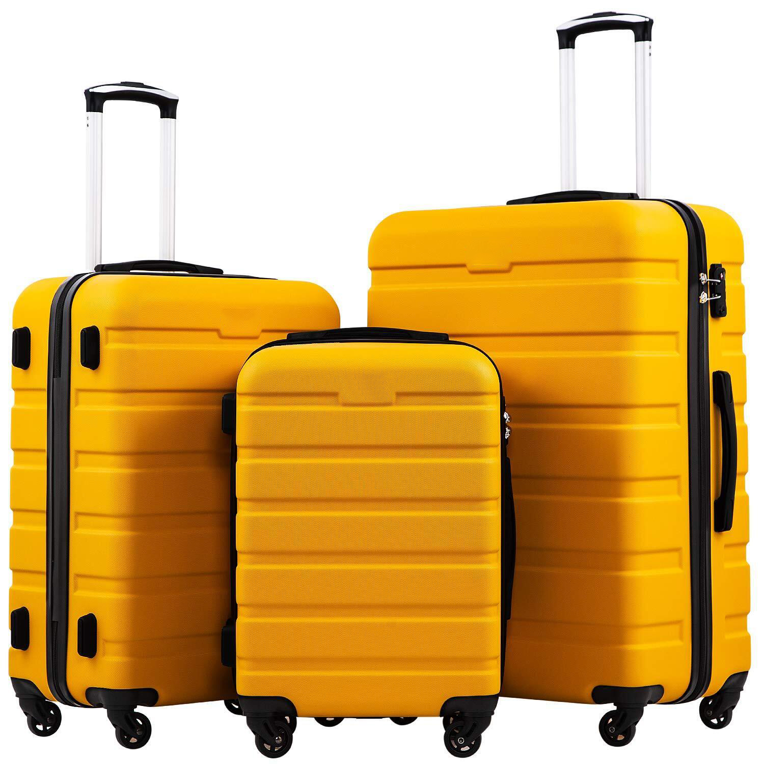 Luggage 3 Piece Set Yellow