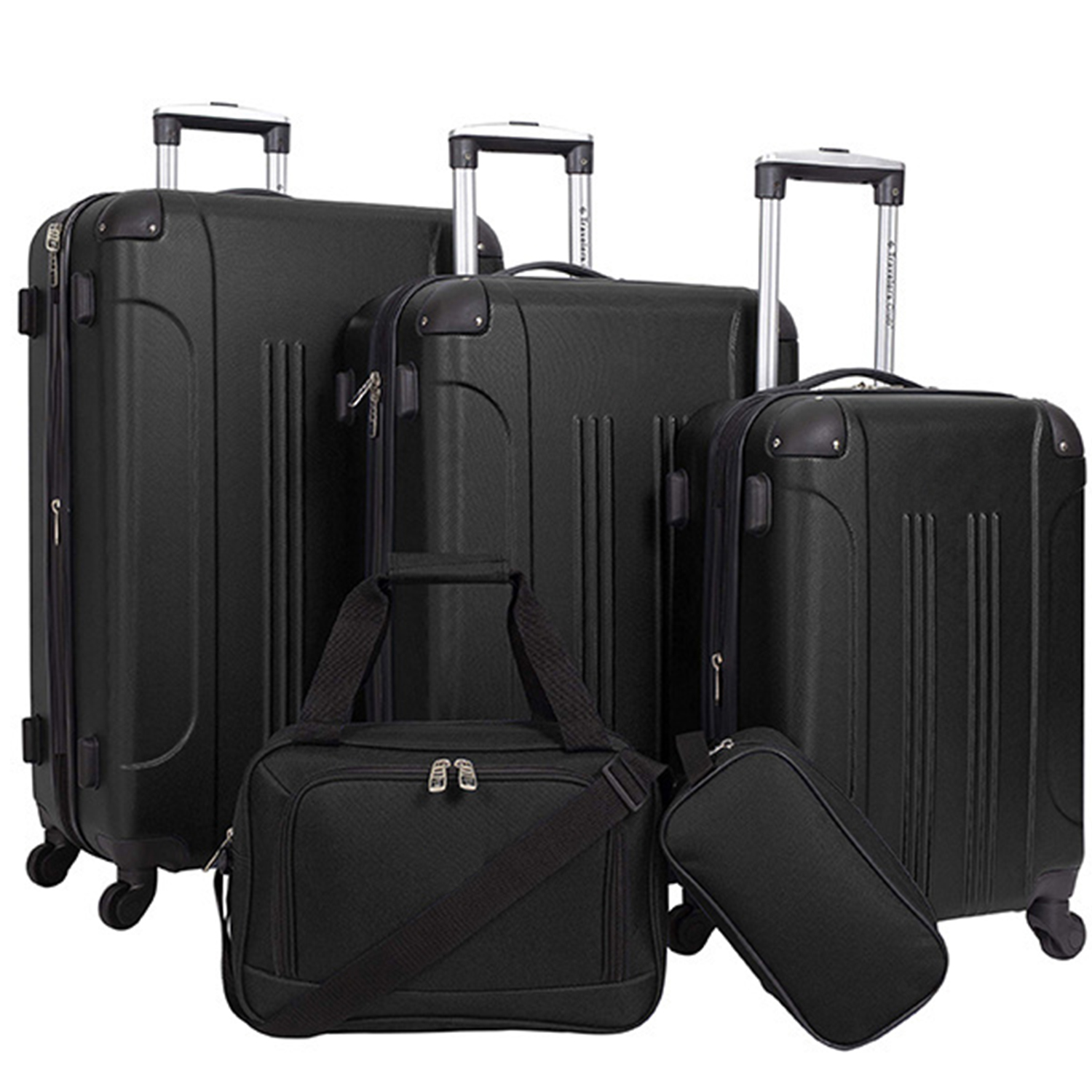 Luggage 5 Piece Set Black