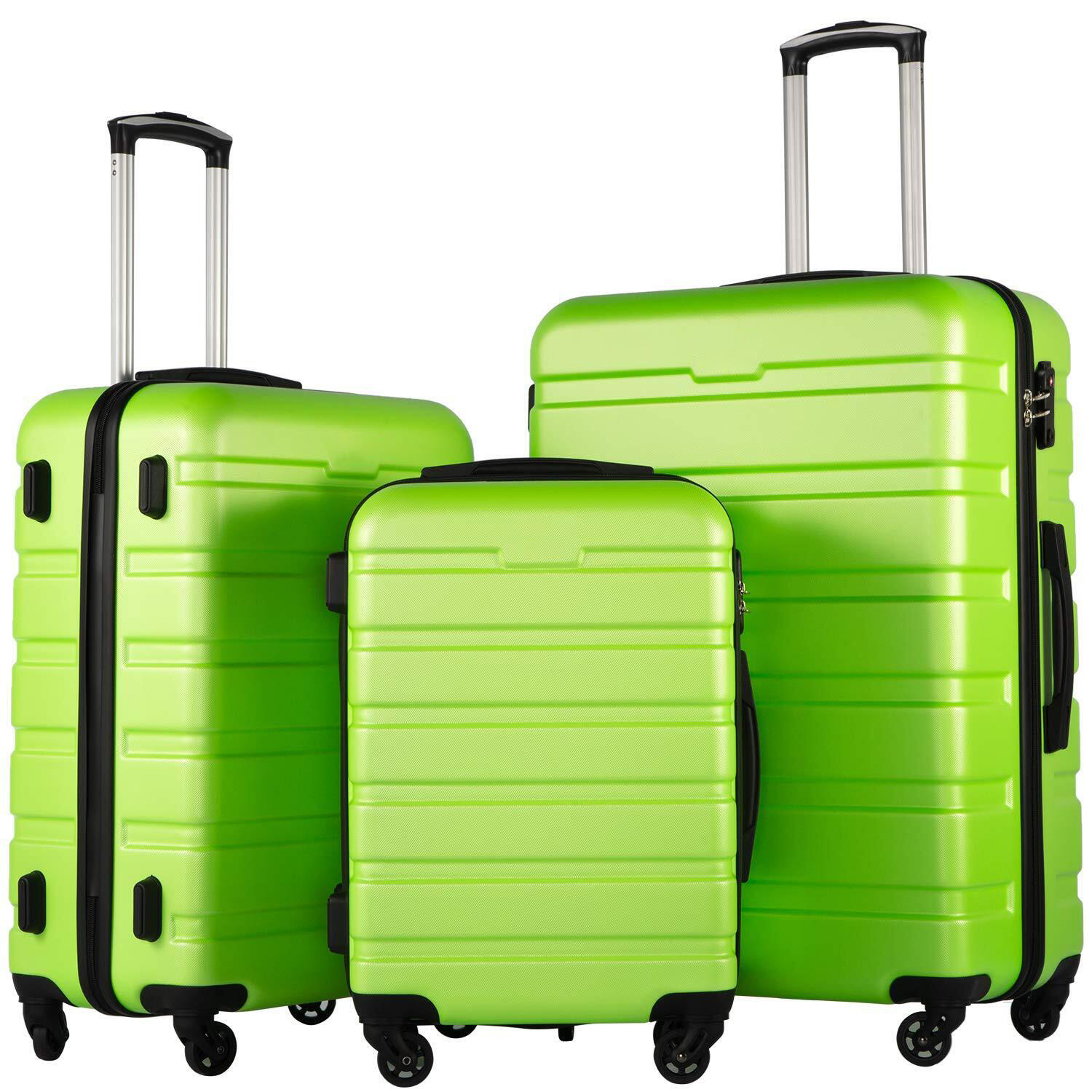 Luggage 3 Piece Set Apple Green