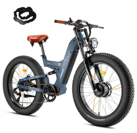 🎉 CLEARANCE SALE 🎉FREESKY Warrior M-530 1000 w Mountain Ebike 4 Fat Tire Electric Fat Tire Mountain eBike