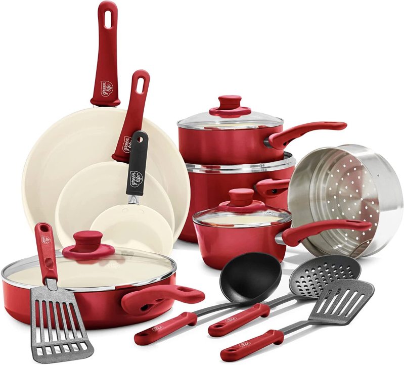 [🔥Limited time offer, today only! ]Ceramic non-stick cookware set-16 pieces