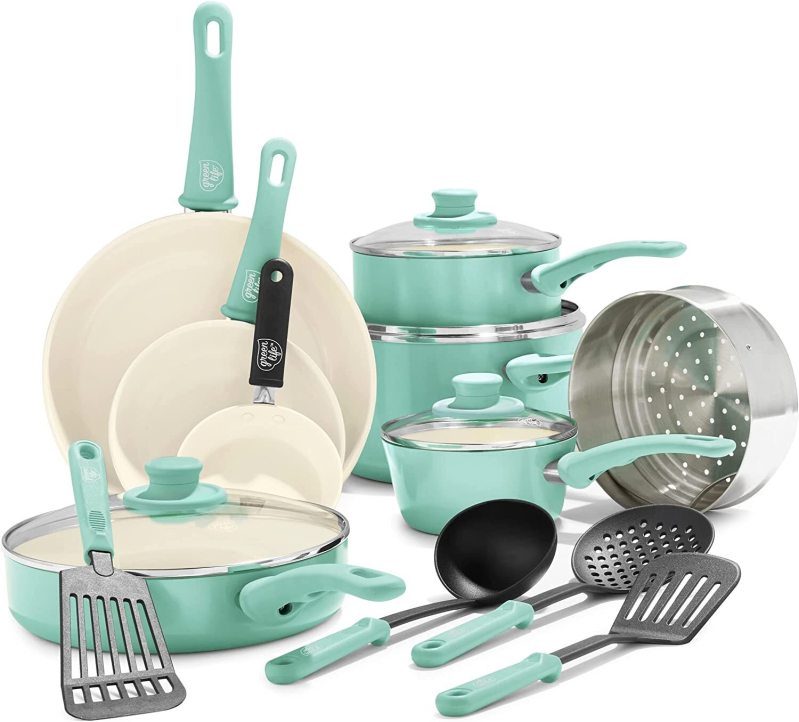 [🔥Limited time offer, today only! ]Ceramic non-stick cookware set-16 pieces