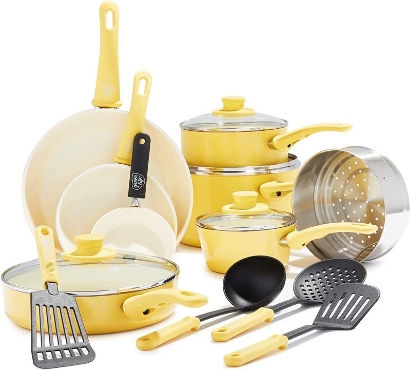 [🔥Limited time offer, today only! ]Ceramic non-stick cookware set-16 pieces