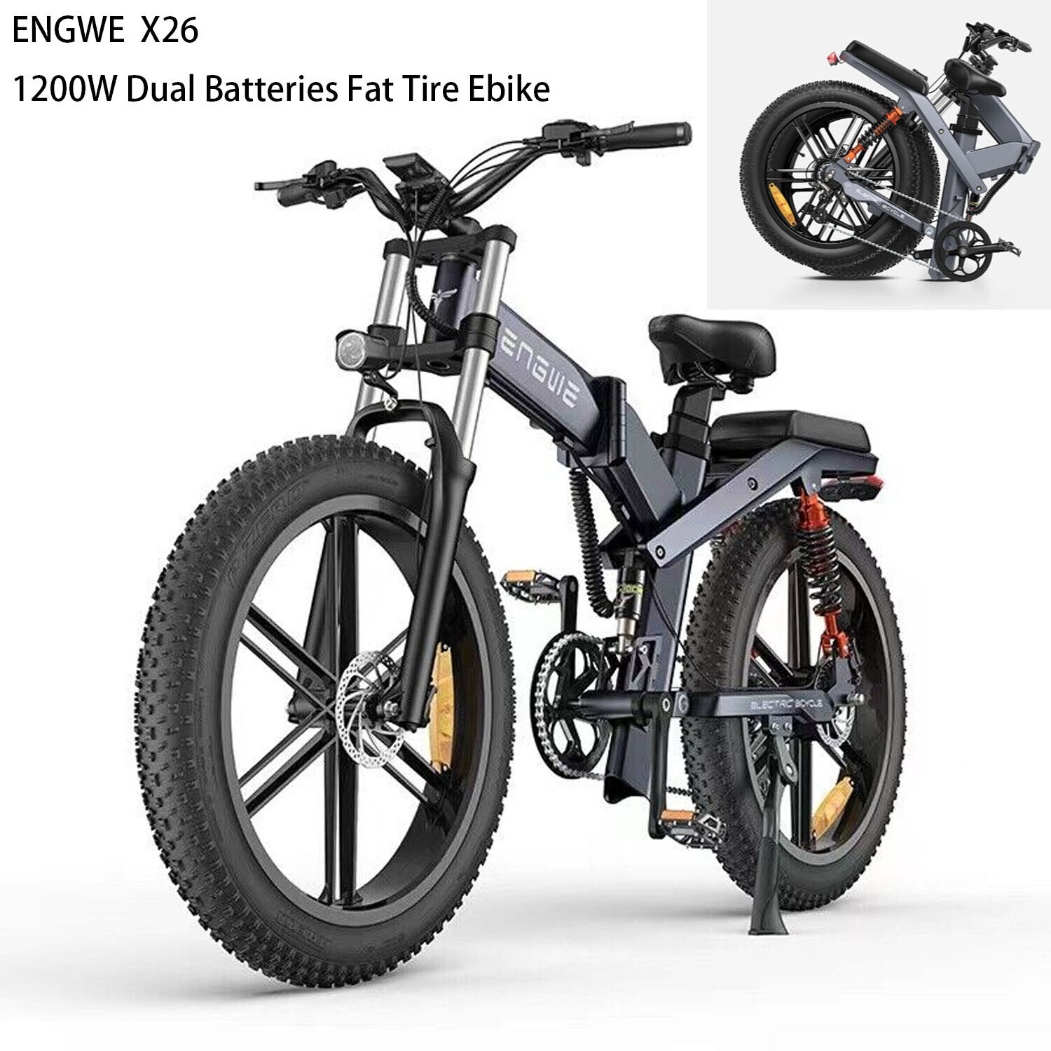 🔥Hot Sale Buy 1 Get 2 Free Adult Folding Electric Bike - Great for Traveling and Space Saving✨62Mile Longest Range