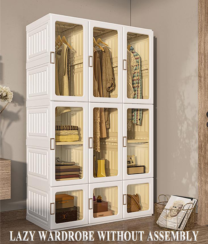 💖Free installation lazy wardrobe #Buy 1 get 1（same size）