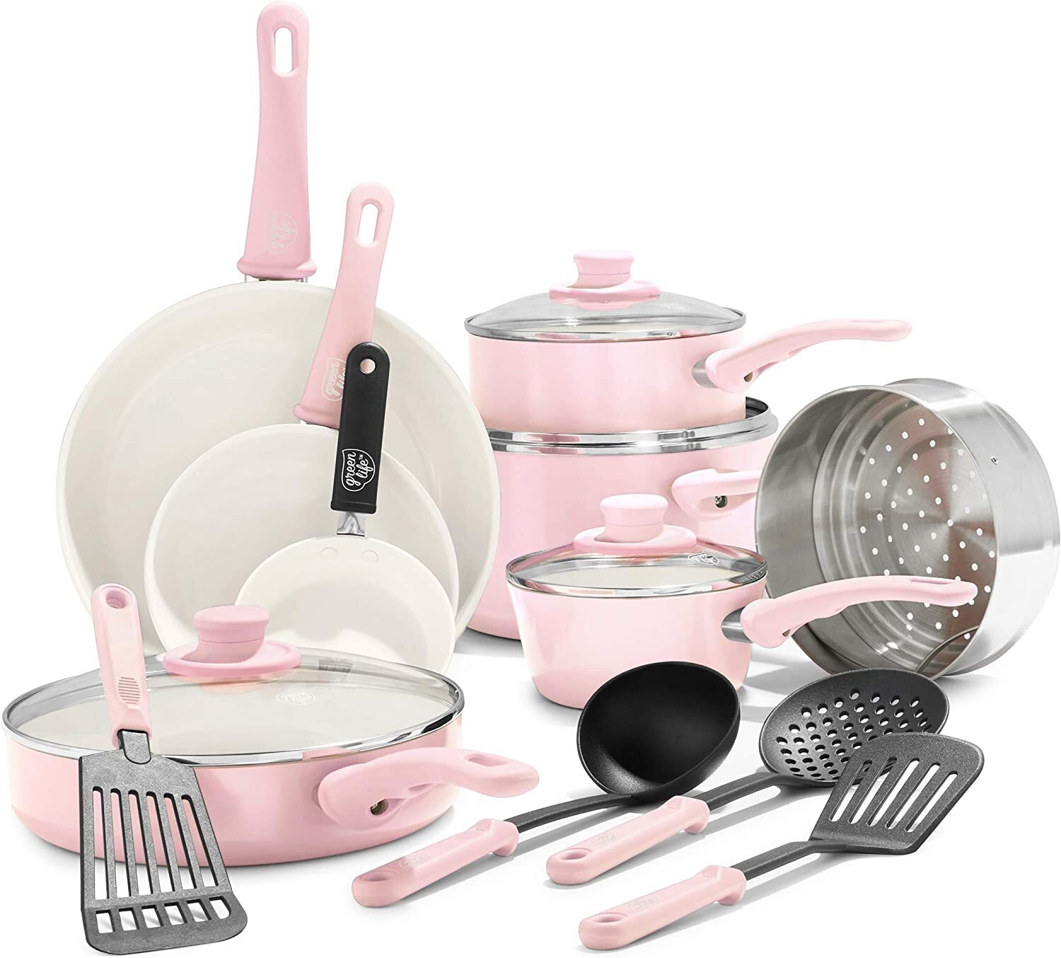 [🔥 LIMITED TIME OFFER TODAY ONLY! ]Ceramic Nonstick Cookware Set-16 Pieces