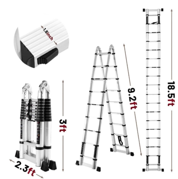 🔥【Buy 1 get 1 free】 6.9 meters. Aluminum telescopic ladder