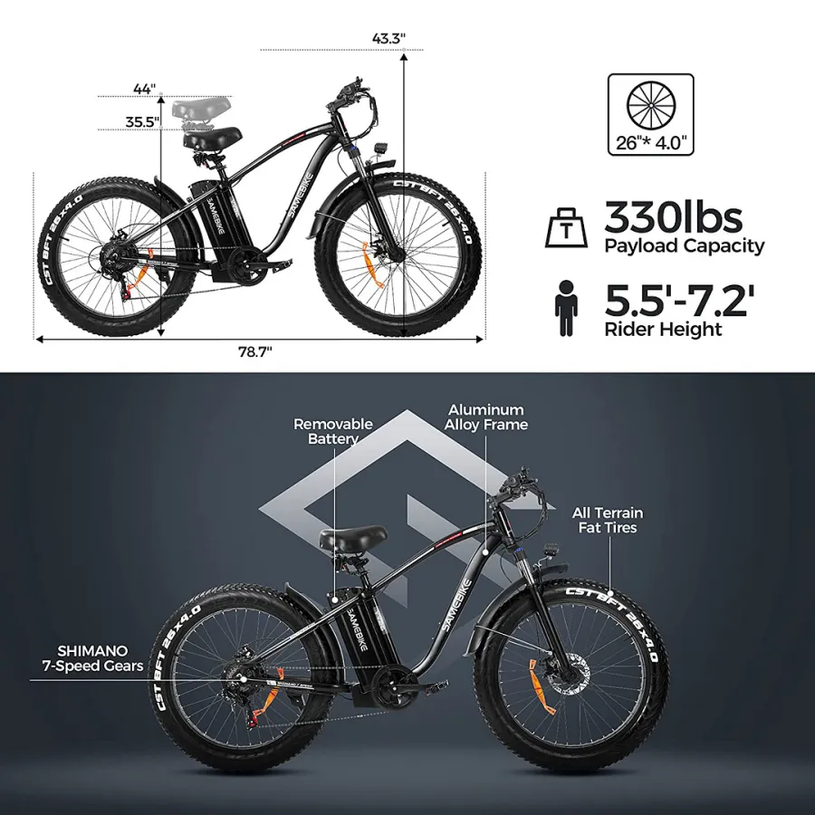 🔥Clearance Sale🔥✨Outdoor electric bike with 48V / 15Ah lithium battery✨