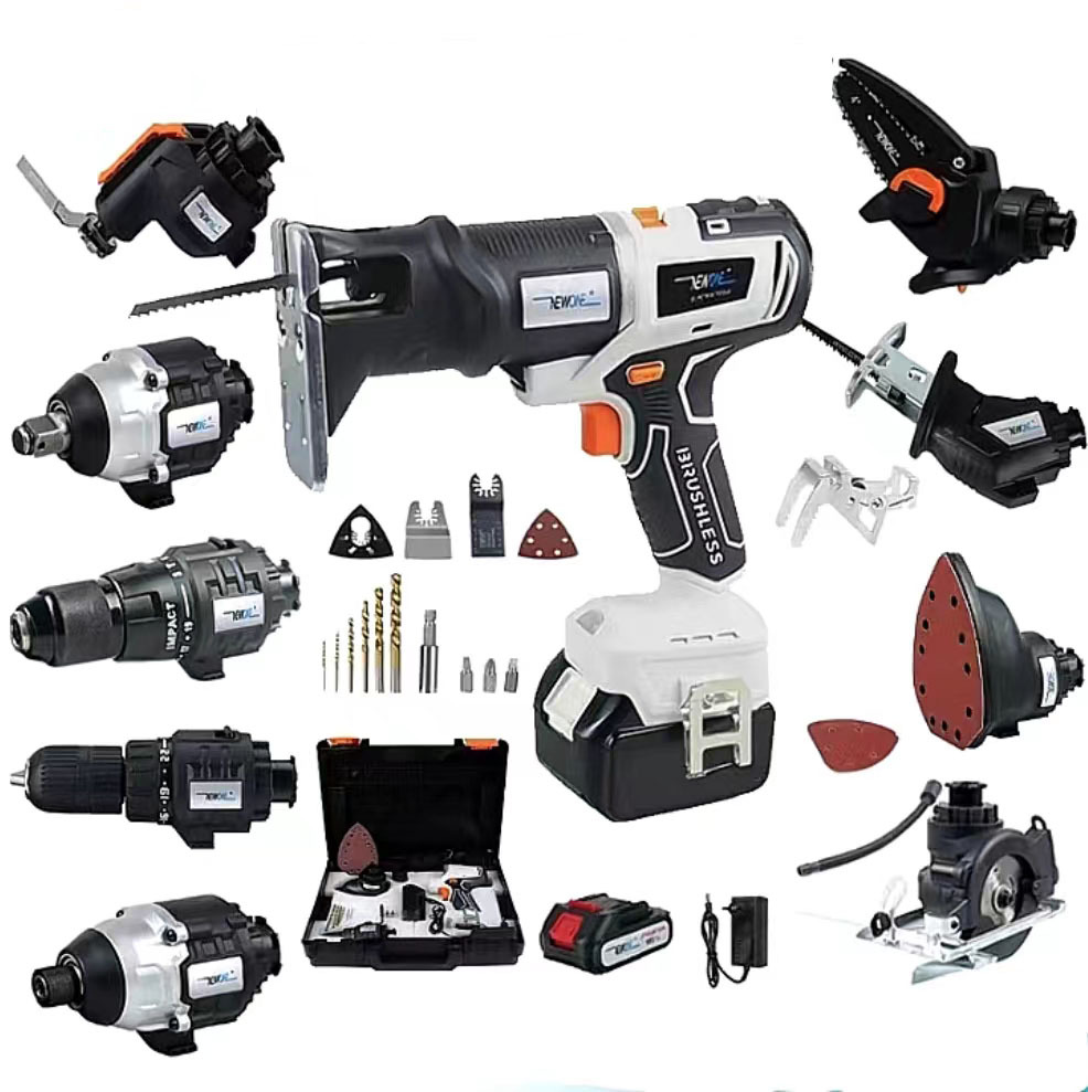 Cordless Brushless Matrix 18V Makita Screwdriver Multitool Impact Drill Wrench Chain Circular Reciprocating Saw Sander Multitool 7