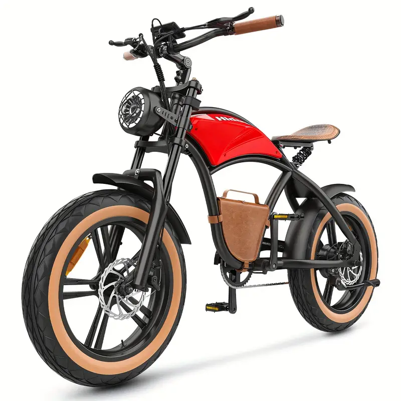 Electric Bike For Adults B10,  7-Speed With Cowboy Bag