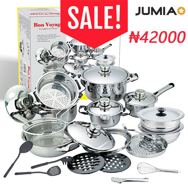 Amazing Deal! Bon Voyage 27PC HQ Stainless Pots Set (S27)