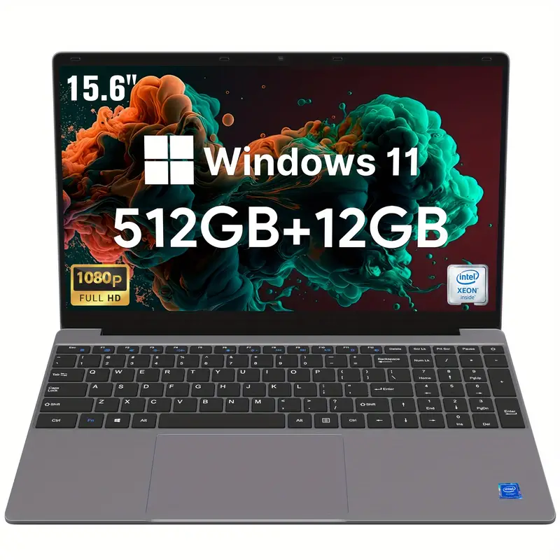 MaxSignage 15.6 Inch Laptop, Windows 11 Computer