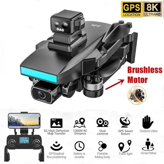 SG107 MAX Drone Professional 4K HD Camera GPS Intelligent Uav 5G WIFI Optical Flow Mode Brushless Motor Mini RC Dron 241g VS L900 Pro SE 1400