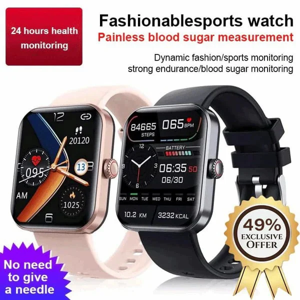 【Buy 1 Get 1 Free】[All day monitoring of heart rate and blood pressure] Bluetooth fashion smartwatch