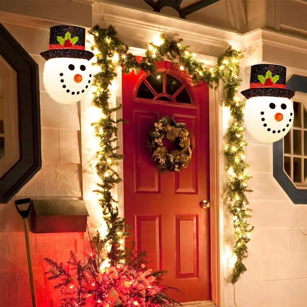 🎁Buy 1 Get 1 Free🎁Snowman Porch Light Covers