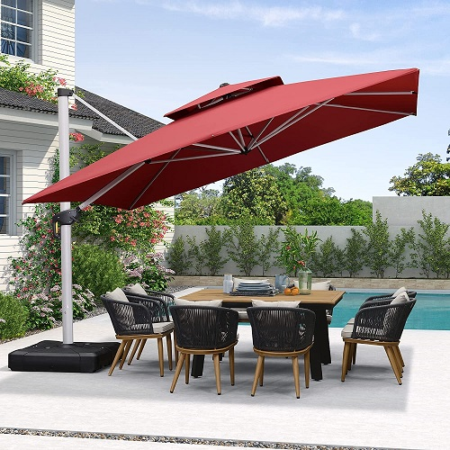 ⚡Clearance Sale☔Solar-powered LED parasol