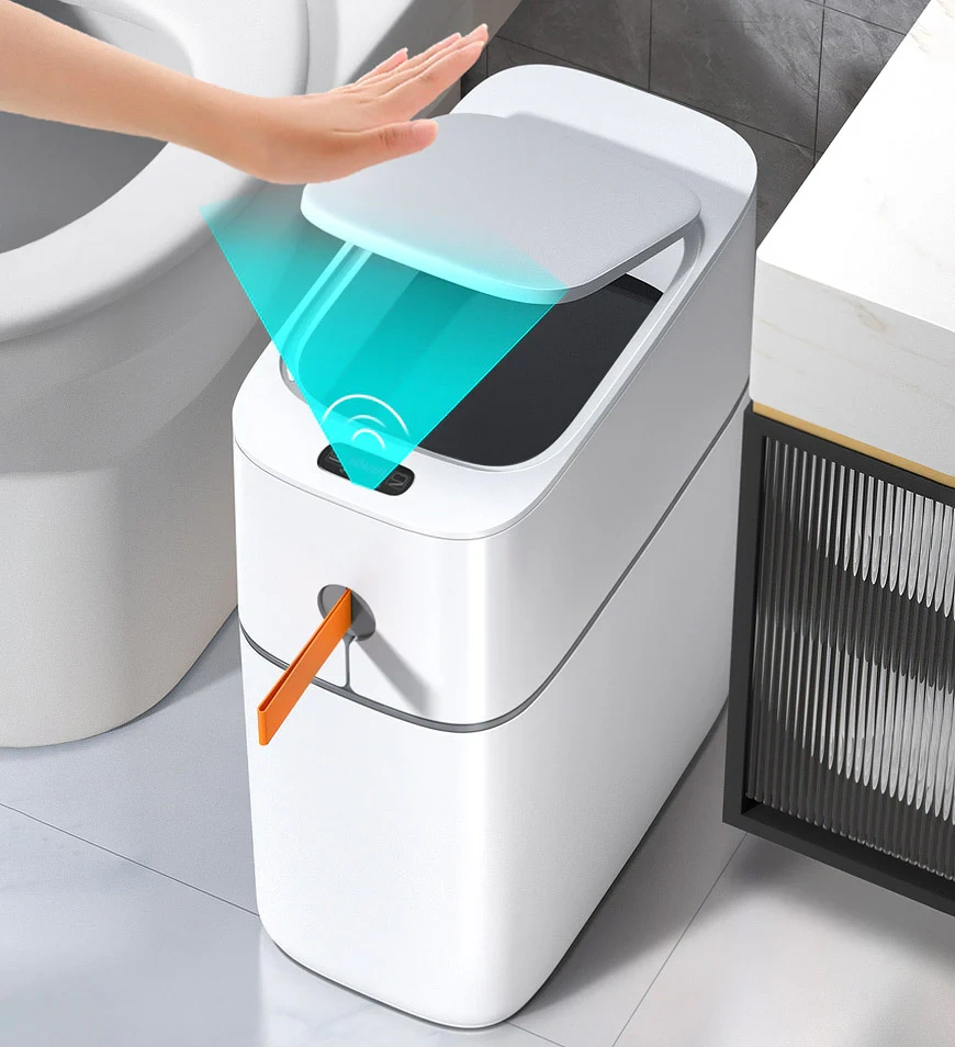 【Buy 1 Get 1 Free】Bathroom Trash Cans with Automatic Lid