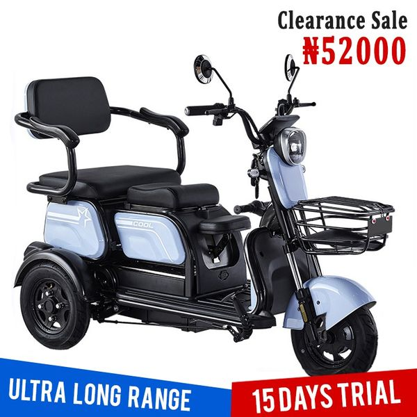 🎁LAST DAY FOR CLEARANCE✨3 Wheel Two-Seater Electric Mobility Scooter