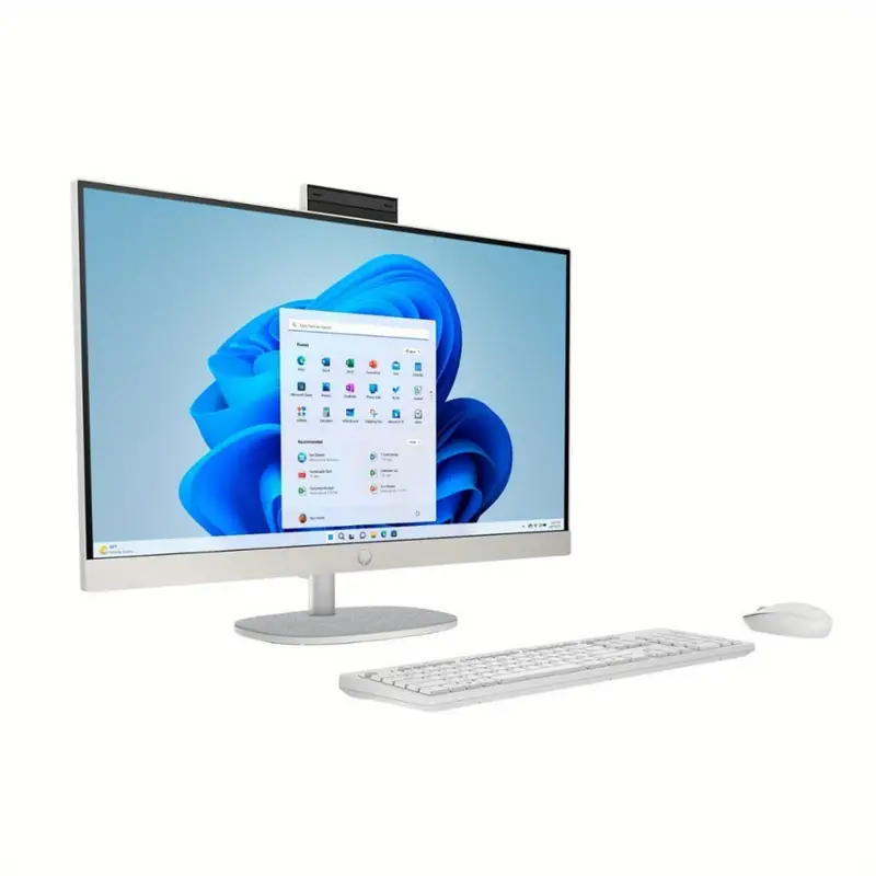 HP 27" FHD Touchscreen Business All-in-One Desktop, Intel Ultra 7-155U, 64GB DDR5 RAM, 1TB SSD, Intel Graphics, WiFi 6, Windows 11 Home, White