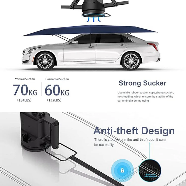 📣Remote Control Electric Hydraulic Carport, Movable Carport, Portable Folding Storage, Sunshade, Windproof, Rainproof and Snowproof