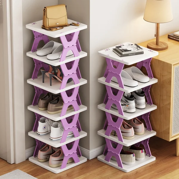 Multi-Layer Installation-Free Foldable Storage Shoe Cabinet