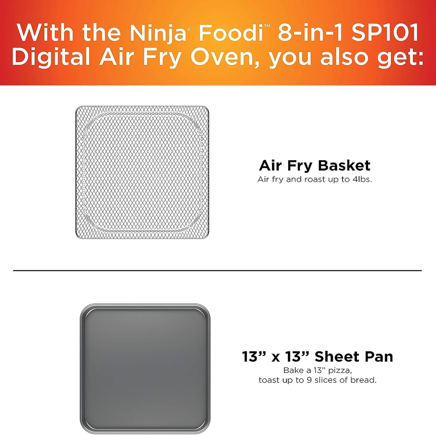 Digital Air Fry Countertop Oven with 8-in-1 Functionality