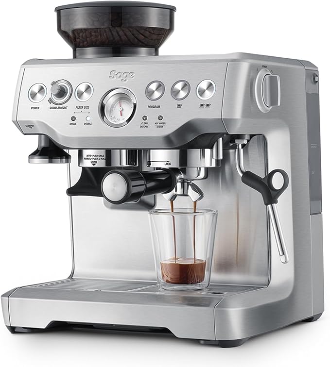 The Barista Express - Bean to Cup CoffeeMachine with Grinder and Milk Frother, BrushedStainless Steel