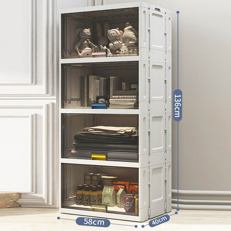 Folding storage cabinet