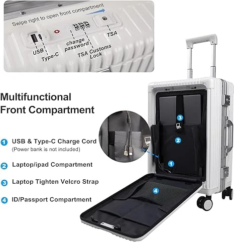 Aluminum Framed Suitcase 5 in 1