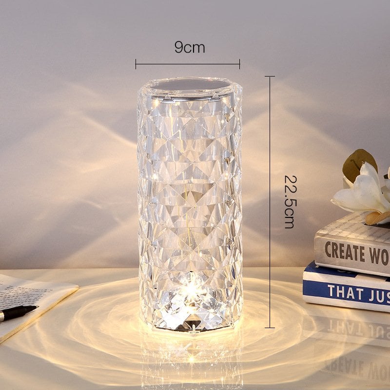 🔥Last Day 70% OFF - Touching Control Rose Crystal Lamp✨