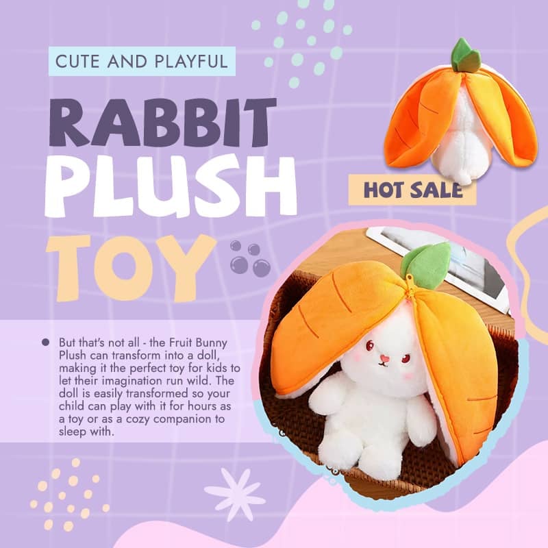 48% OFF🐰Rabbit Plush Toy 🎁