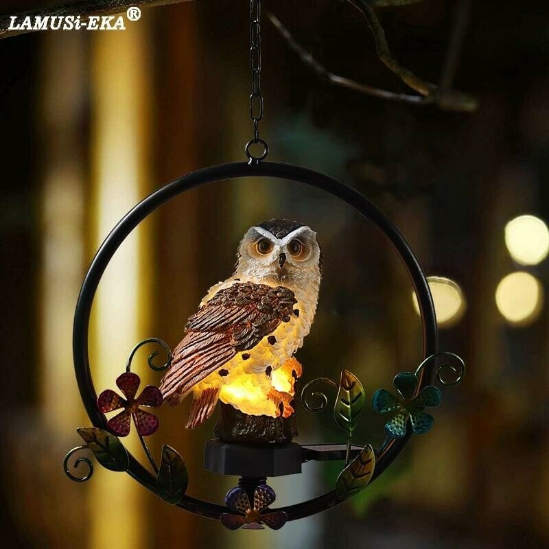 🔥Buy 2 Free Shipping - Solar Owl Wind Chime Lamp Decoration Ornament🦉