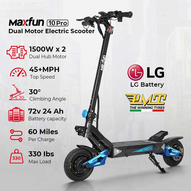 🔥48v Dual Motor Electric Scooter [2023 Stock Clearance]