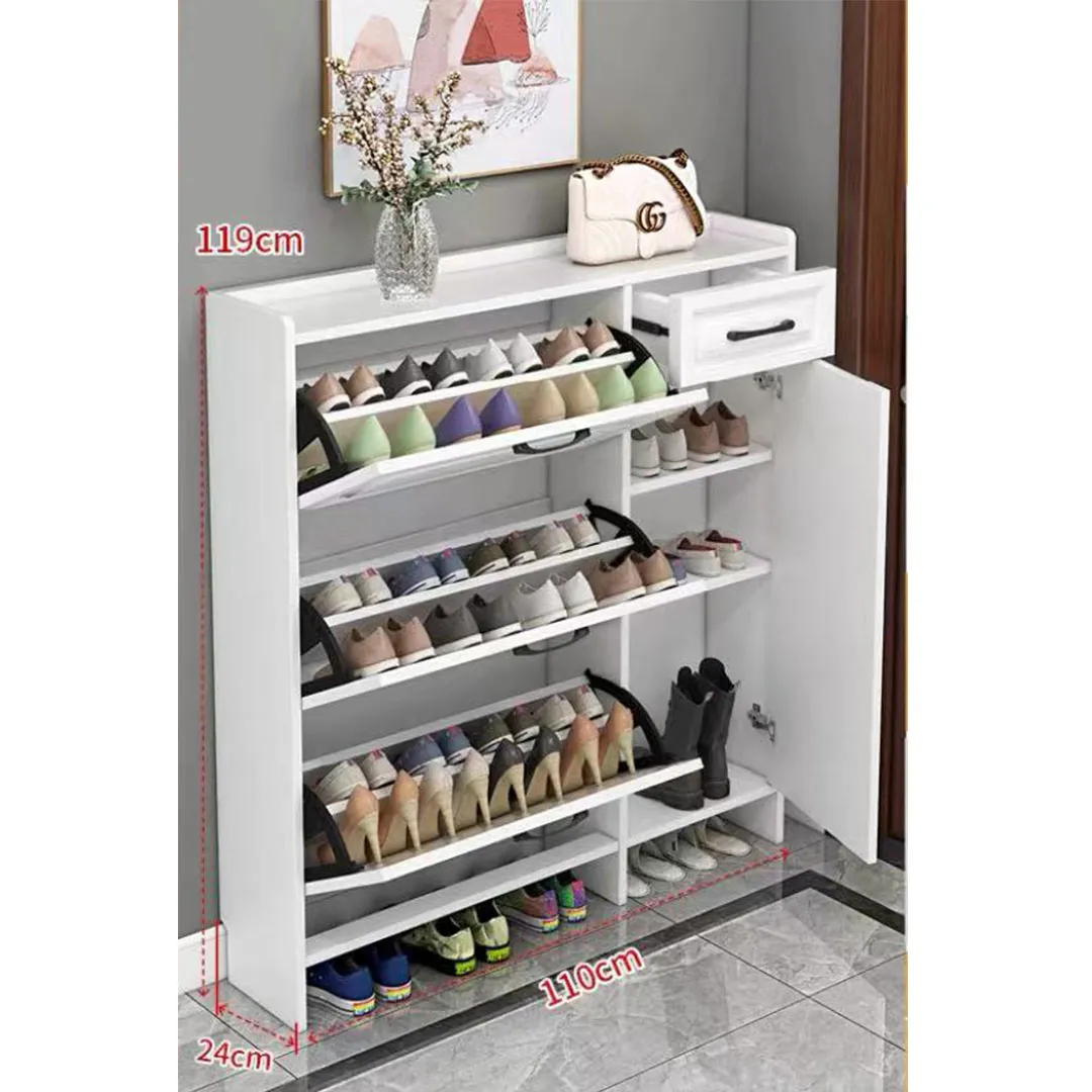 【Stock Sale】Hidden Wall Shoe Cabinet – Hide your shoes in style